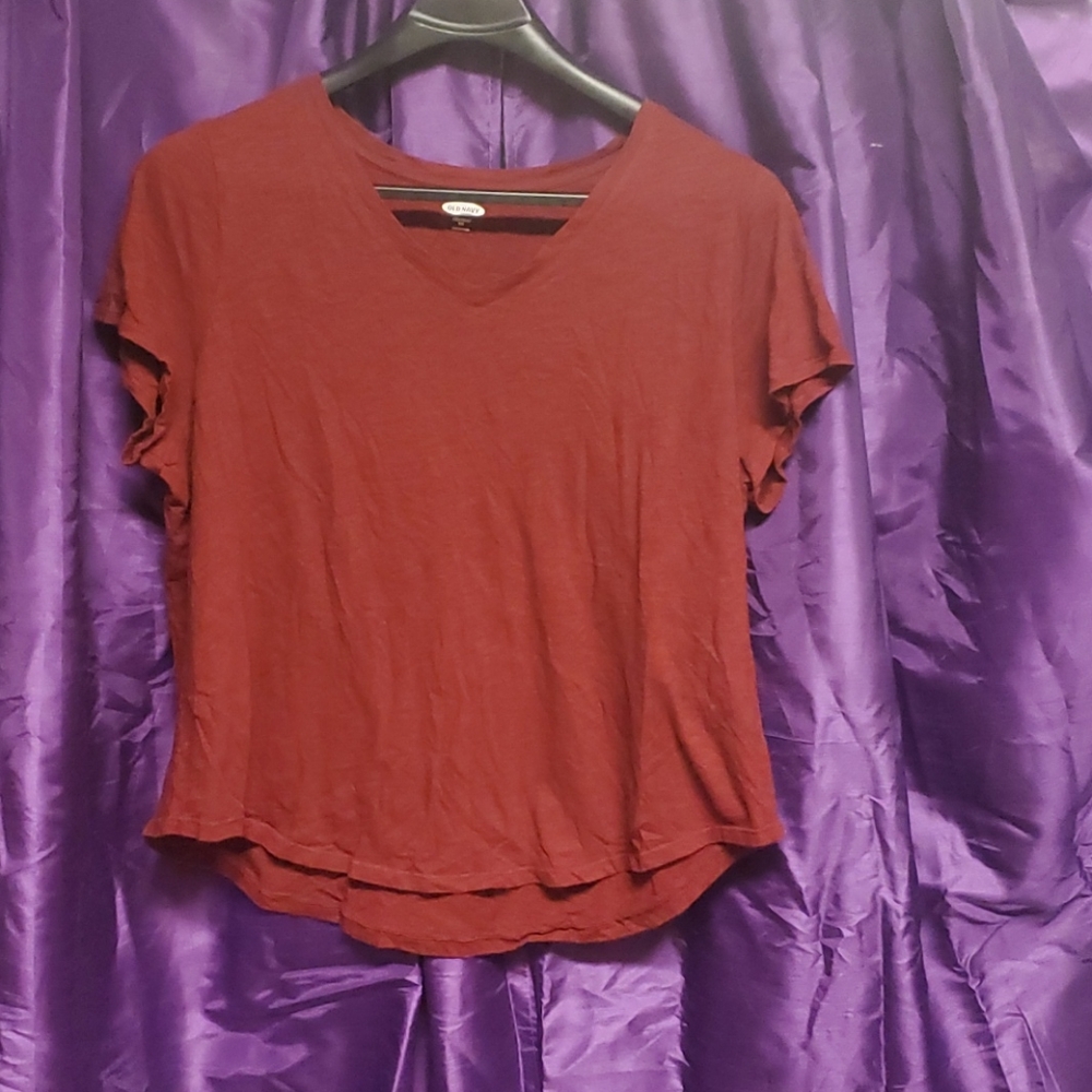 Old navy cranberry red blouse